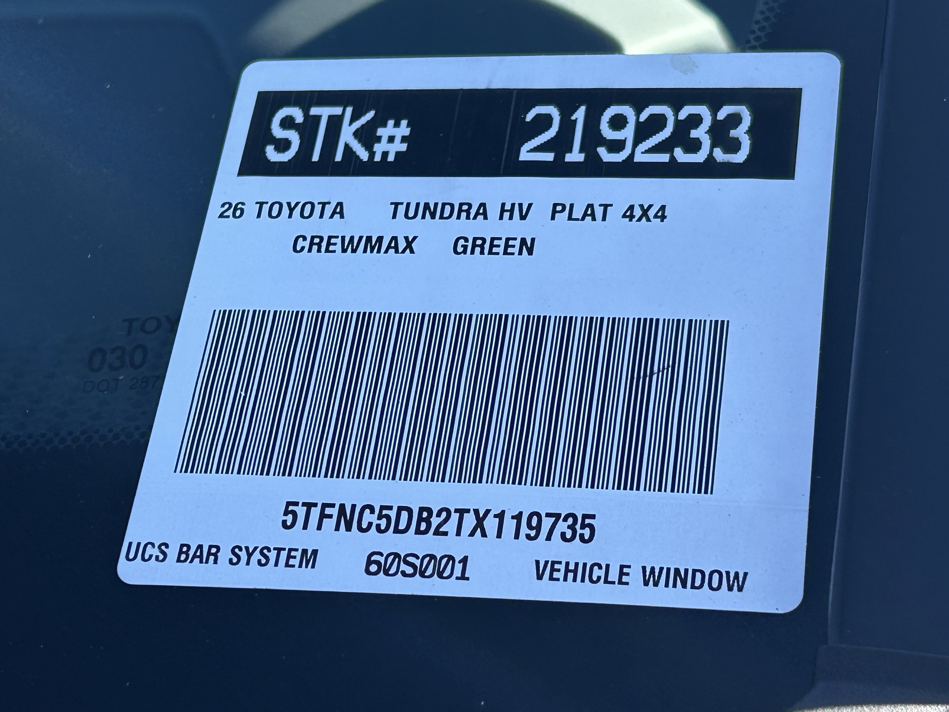 New 2026 Toyota Tundra Platinum image 22