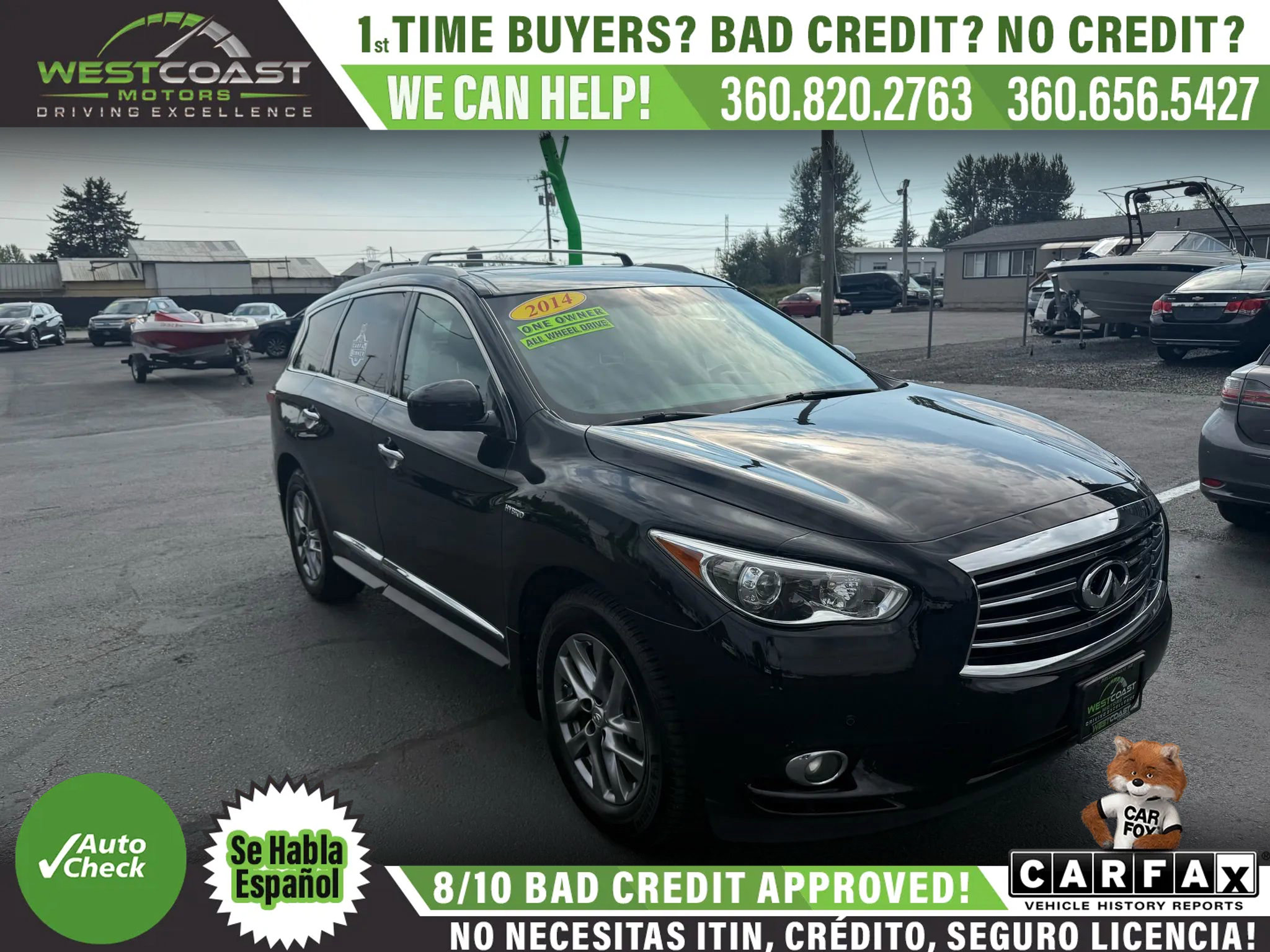 Used 2014 INFINITI QX60 AWD Hybrid w/ HEV Premium Package image 1