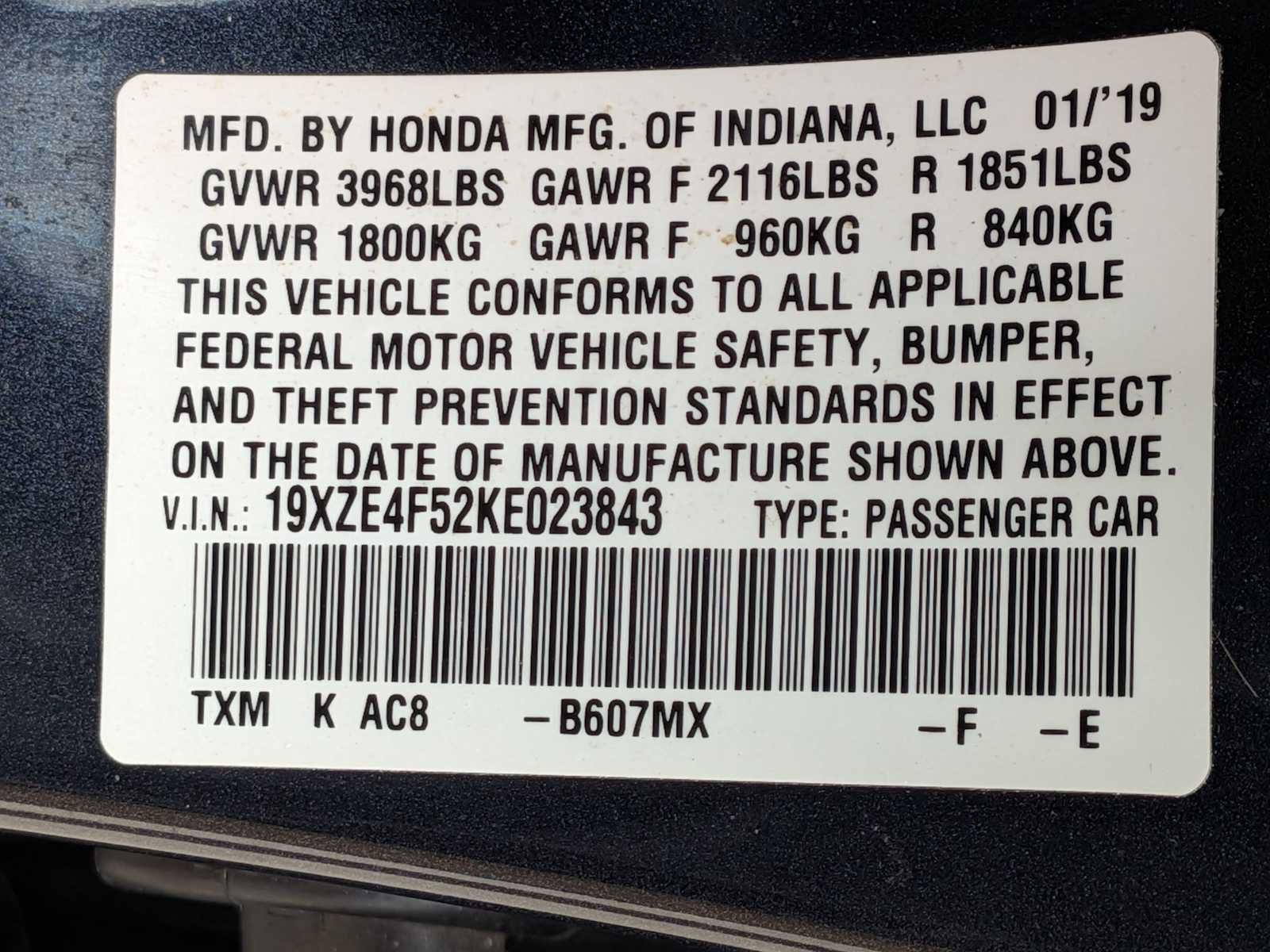 Used 2019 Honda Insight EX image 26