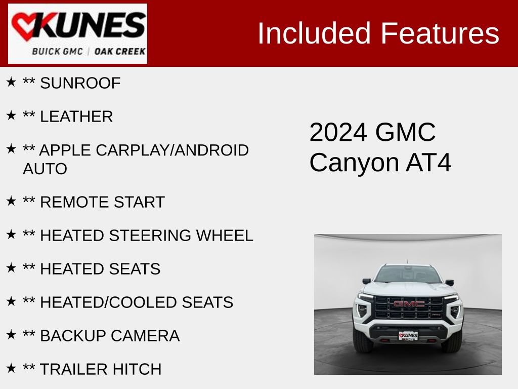 Used 2024 GMC Canyon AT4 w/ AT4 Premium Package AWD/4WD image 2