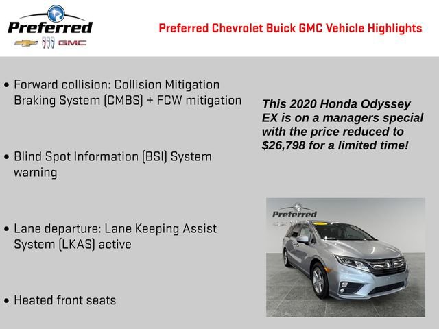 Used 2020 Honda Odyssey EX image 2