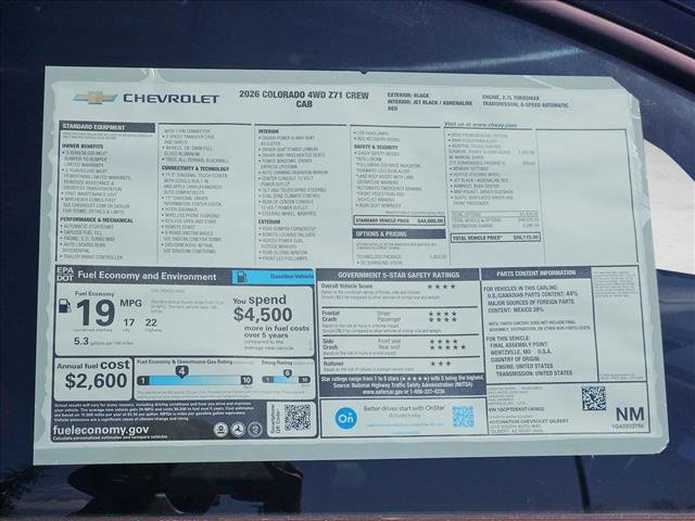 New 2026 Chevrolet Colorado Z71 w/ Technology Package AWD/4WD image 17