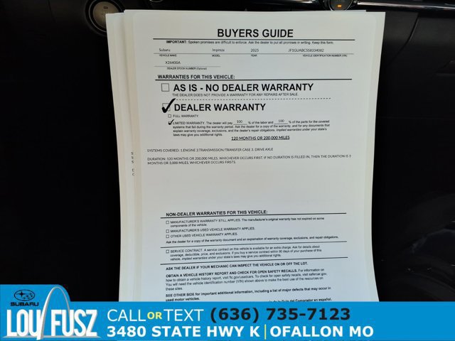 Used 2025 Subaru Impreza 2.0i AWD/4WD image 35