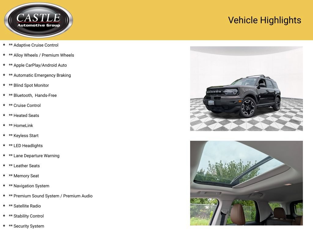 Used 2021 Ford Bronco Sport Outer Banks w/ Outer Banks Package AWD/4WD image 4