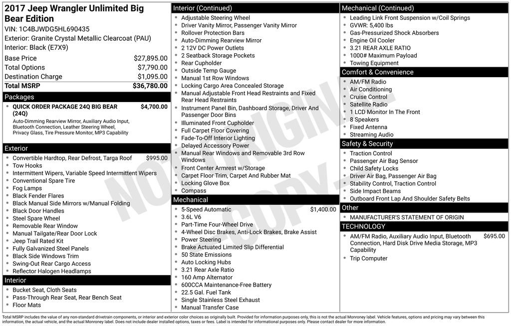 Used 2017 Jeep Wrangler Unlimited Sport image 32