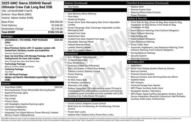 Used 2025 GMC Sierra 3500 Denali Ultimate AWD/4WD image 31
