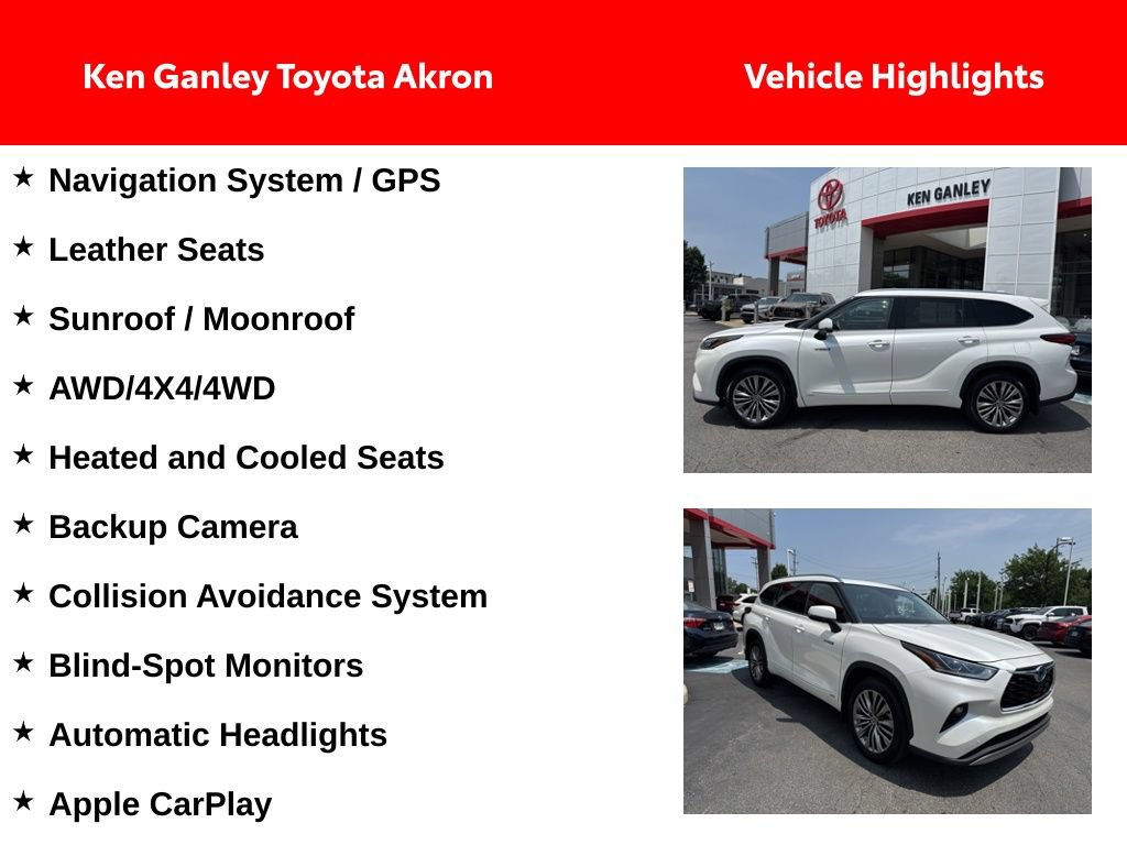 Certified 2020 Toyota Highlander Platinum AWD/4WD image 2