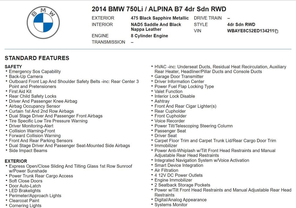Used 2014 BMW 750Li image 16