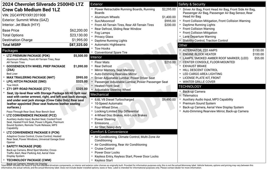 Used 2024 Chevrolet Silverado 2500 LTZ w/ LTZ Premium Package AWD/4WD image 14