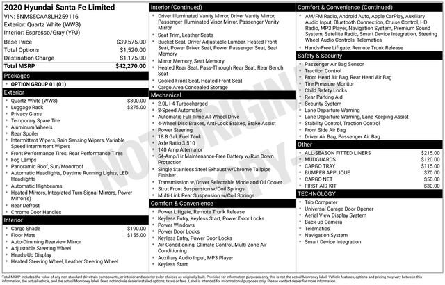 Used 2020 Hyundai Santa Fe Limited image 1