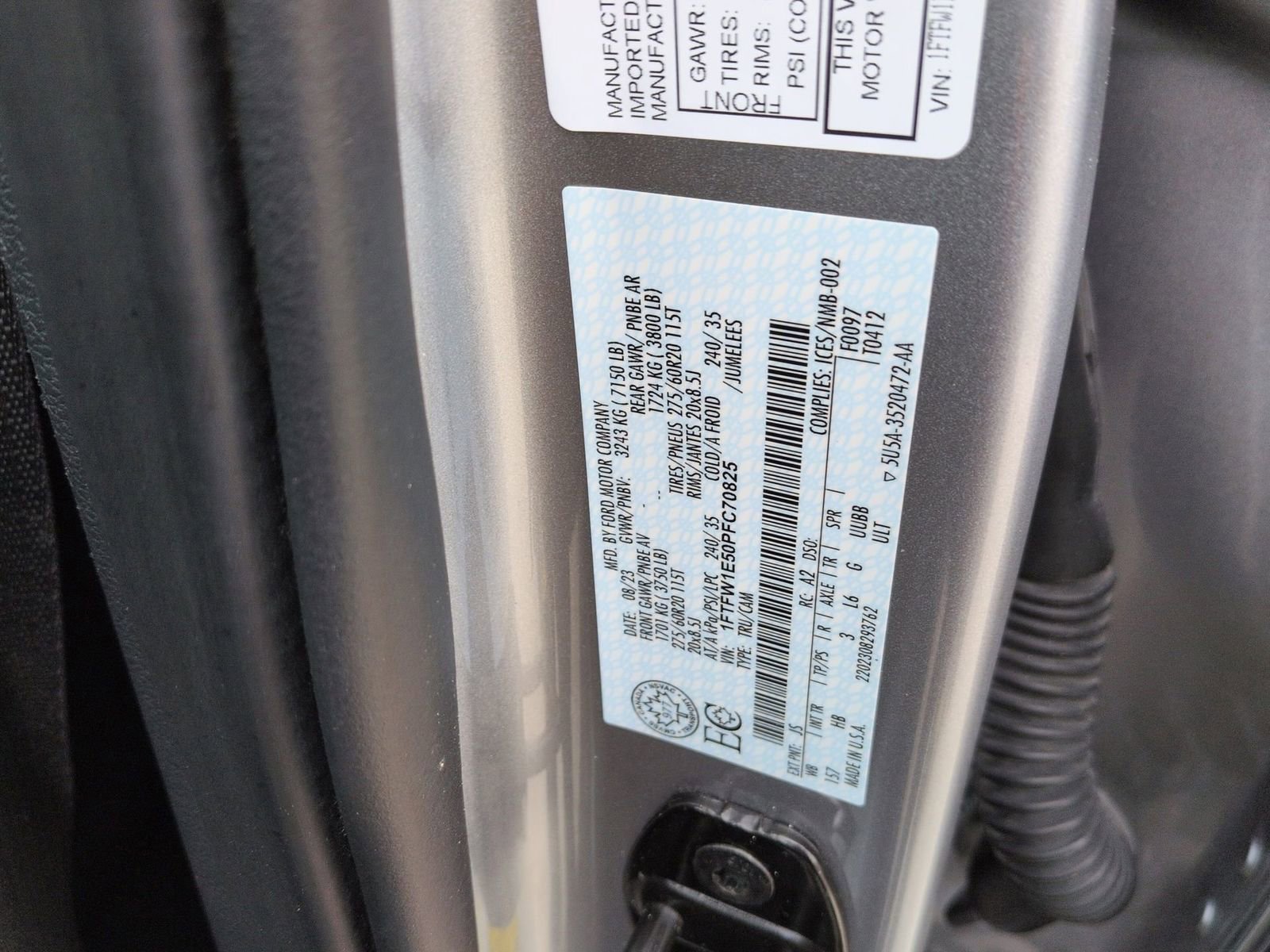 Certified 2023 Ford F150 Lariat w/ Equipment Group 502A High image 43