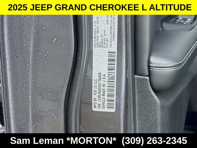 New 2025 Jeep Grand Cherokee L Altitude AWD/4WD image 33