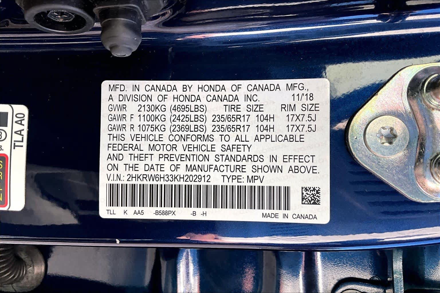 Used 2019 Honda CR-V LX image 35