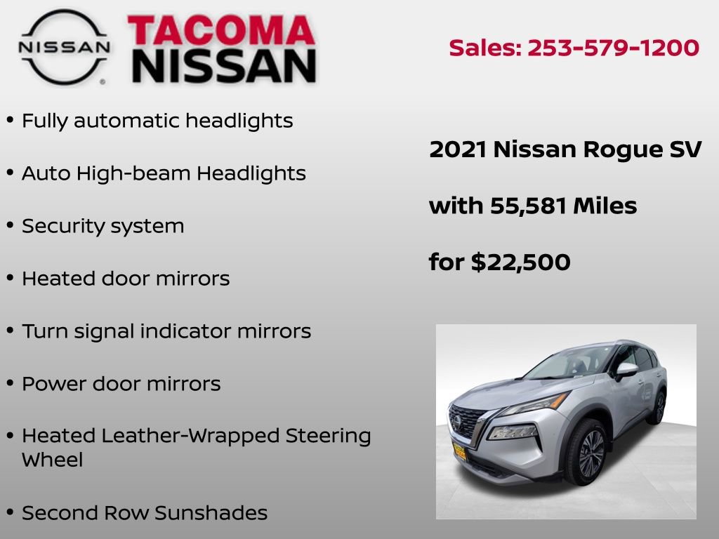 Used 2021 Nissan Rogue SV w/ Premium Package image 9