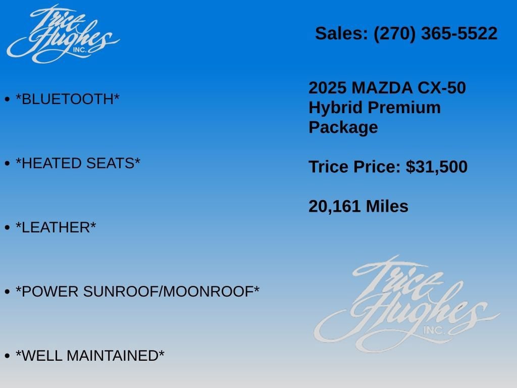 Used 2025 MAZDA CX-50 AWD 2.5 Hybrid w/ Premium Pkg image 7