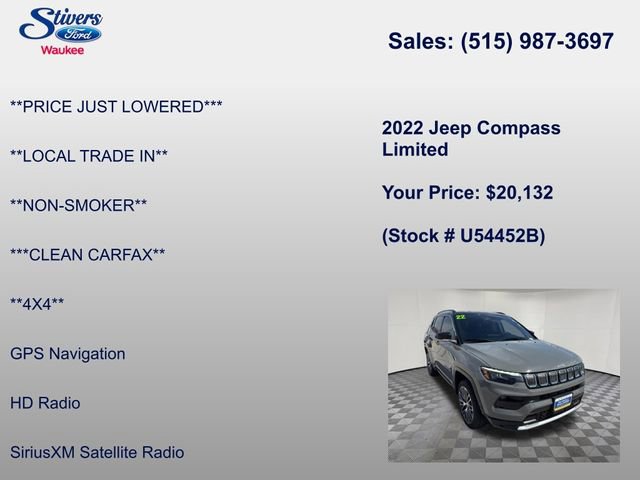 Used 2022 Jeep Compass Limited w/ Elite Group AWD/4WD image 40