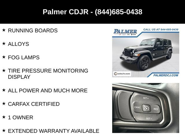 Certified 2021 Jeep Wrangler Unlimited Sport AWD/4WD image 18