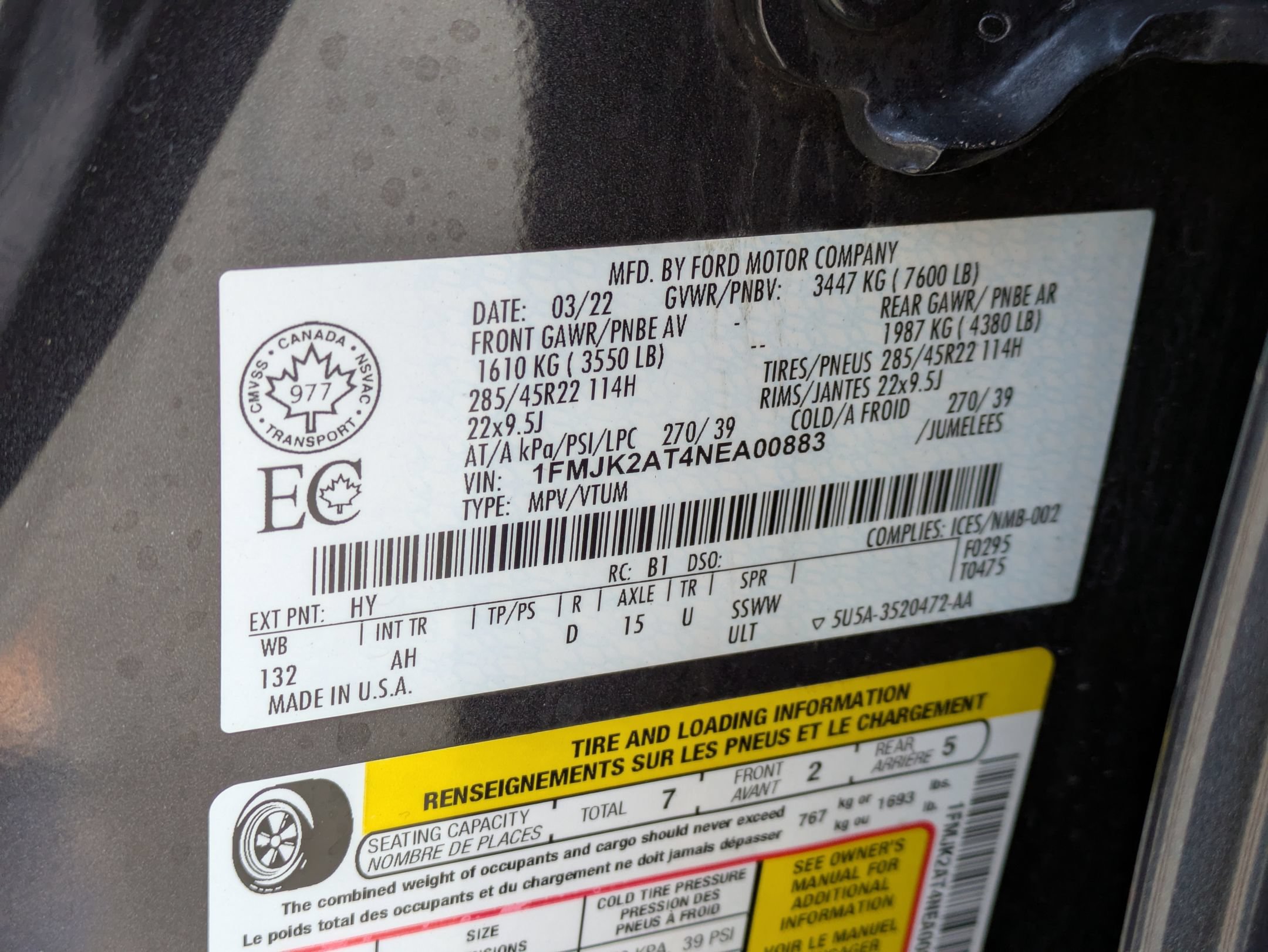 Certified 2022 Ford Expedition Max Limited w/ Equipment Group 303A AWD/4WD image 28