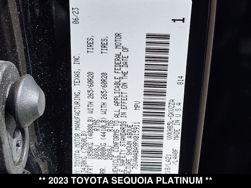 Used 2023 Toyota Sequoia Platinum AWD/4WD image 36