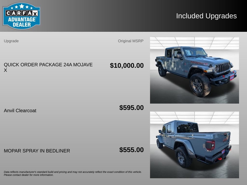 Used 2025 Jeep Gladiator Mojave AWD/4WD image 3