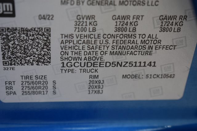 Certified 2022 Chevrolet Silverado 1500 RST w/ All Star Edition Plus AWD/4WD image 38