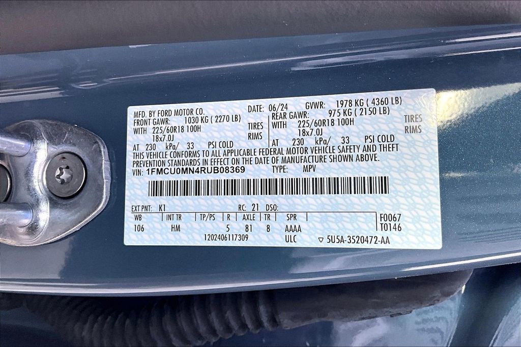 Used 2024 Ford Escape ST-Line w/ Tech Pack #1 image 18