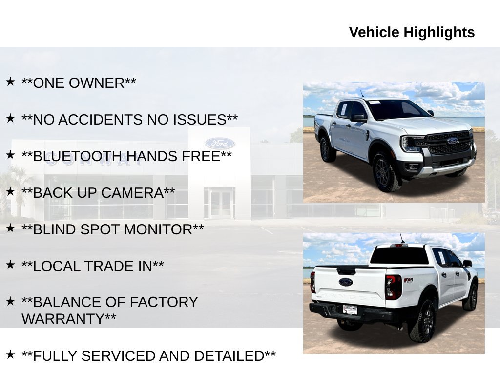 Certified 2025 Ford Ranger XLT w/ FX4 Off-Road Package AWD/4WD image 6