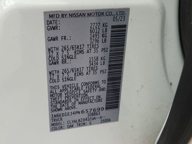 Used 2023 Nissan Frontier SV RWD image 31