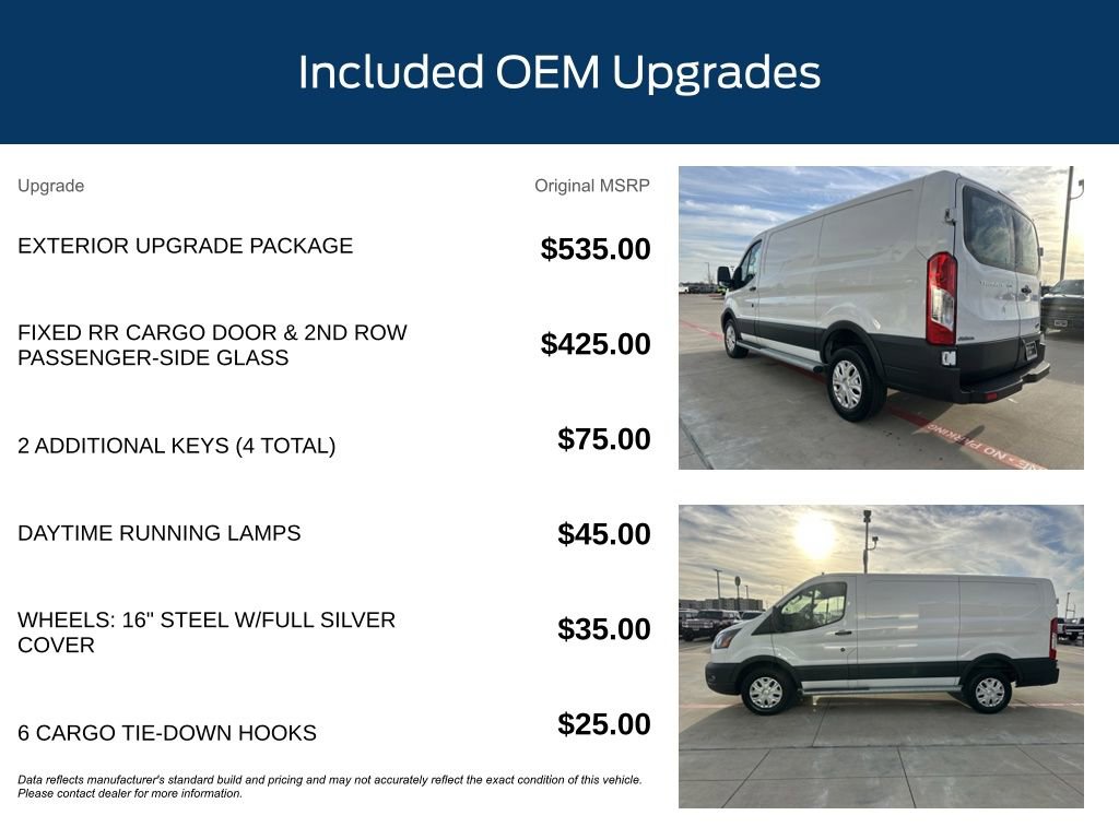 Used 2024 Ford Transit 250 Low Roof w/ Exterior Upgrade Package image 11