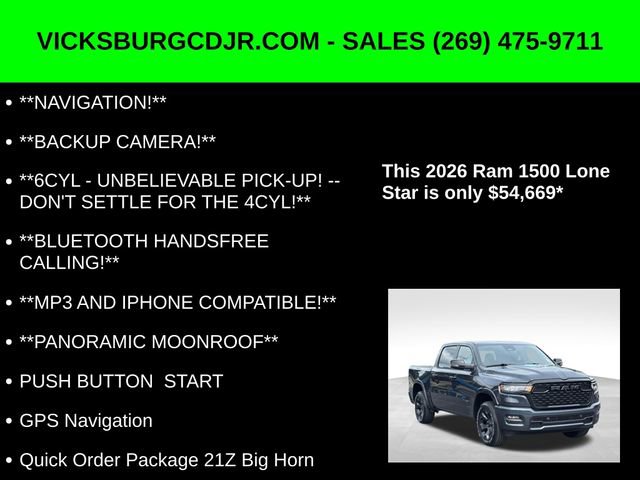 New 2026 RAM 1500 4x4 Crew Cab image 5