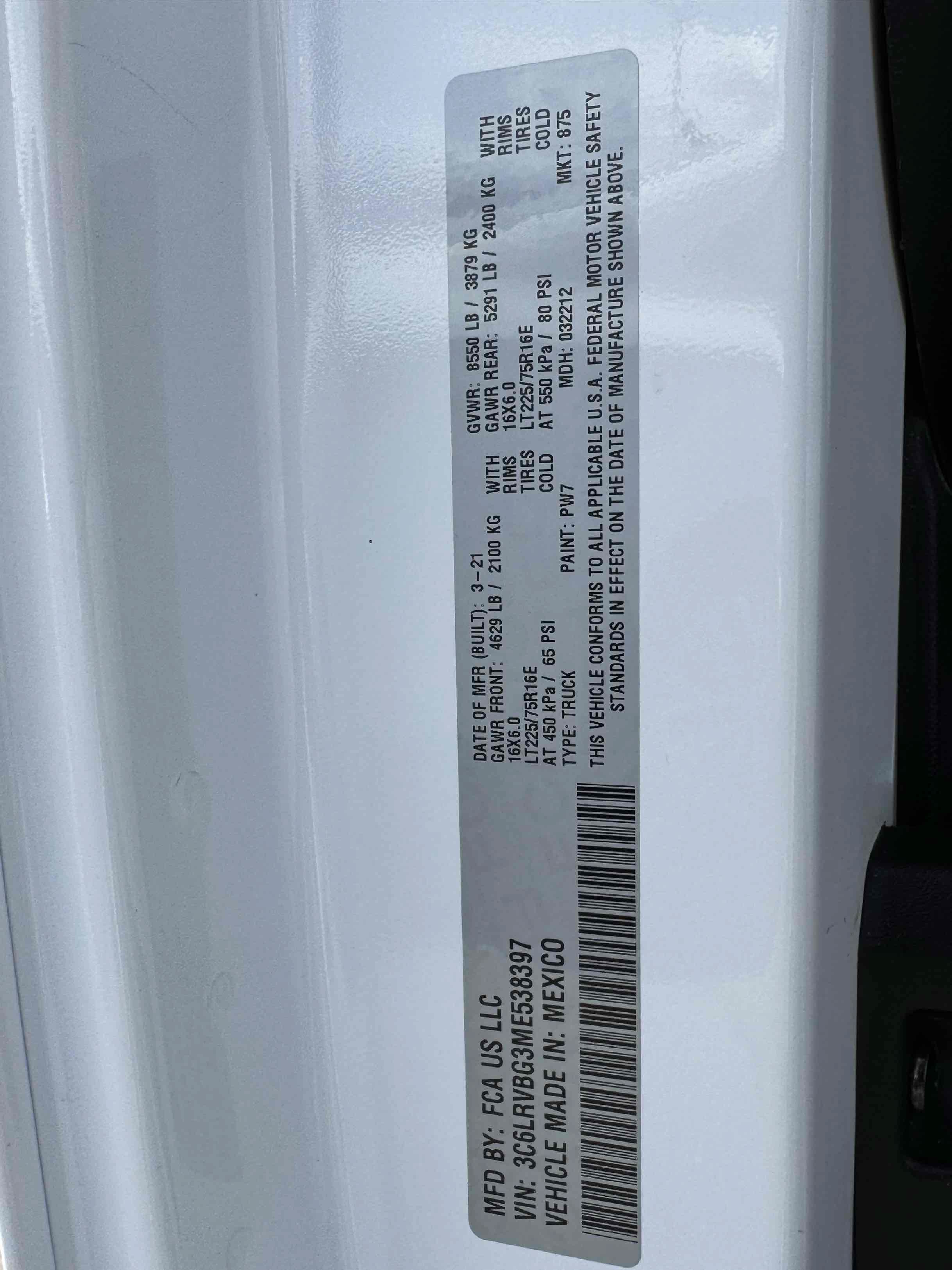 Used 2021 RAM ProMaster 1500 FWD image 21