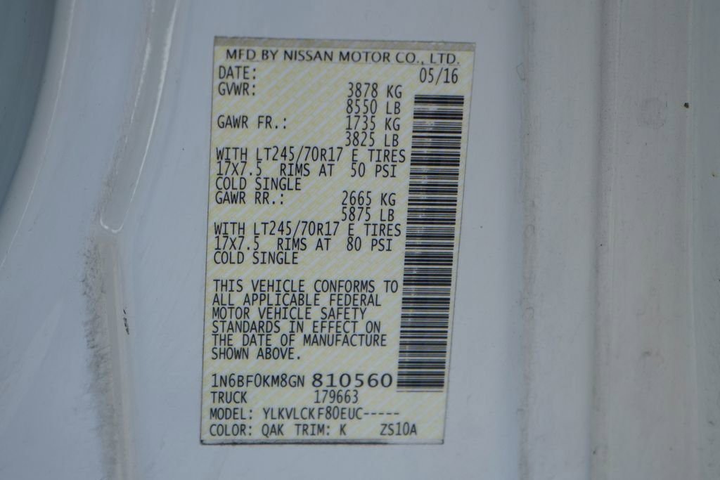 Used 2016 Nissan NV 1500 S w/ Power Package image 43