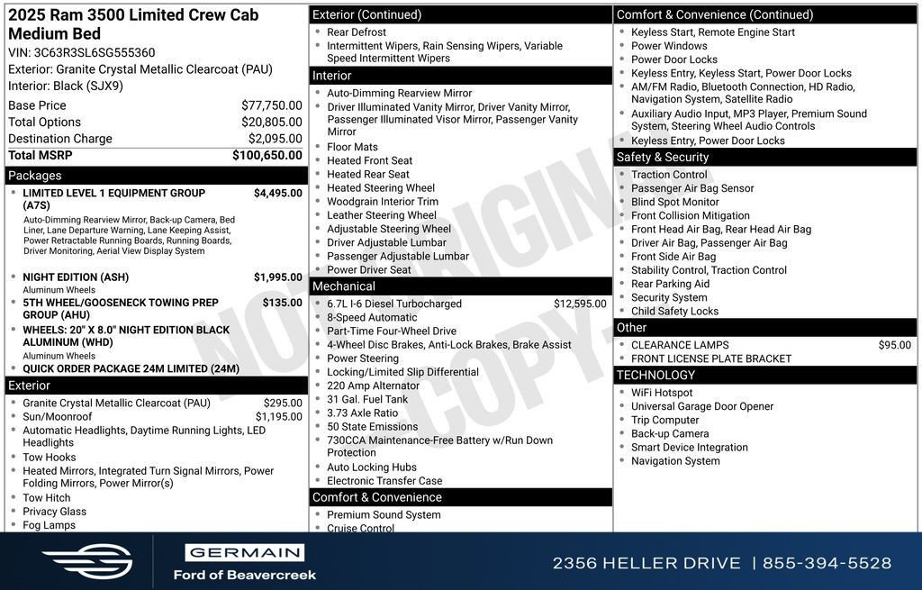 Used 2025 RAM 3500 Limited image 33