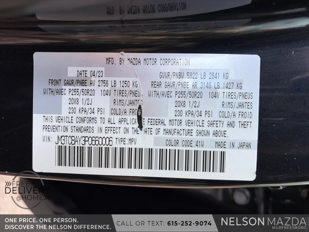 Certified 2023 MAZDA CX-9 Touring Plus AWD/4WD image 30