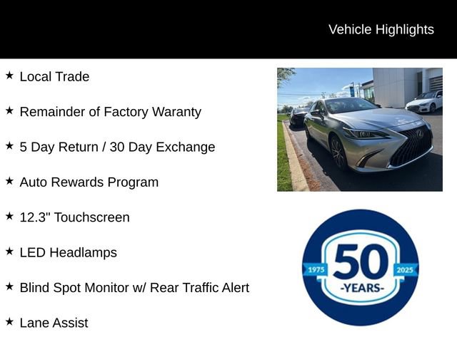 Used 2024 Lexus ES 350 w/ Premium Package FWD image 7