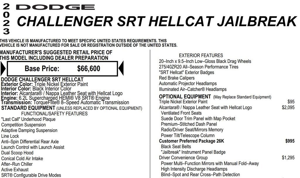 Used 2023 Dodge Challenger SRT Hellcat w/ Driver Convenience Group RWD image 17