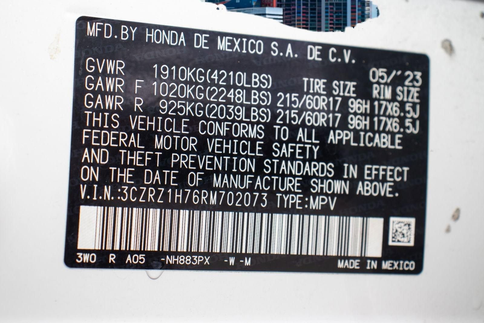 Certified 2024 Honda HR-V EX-L image 35