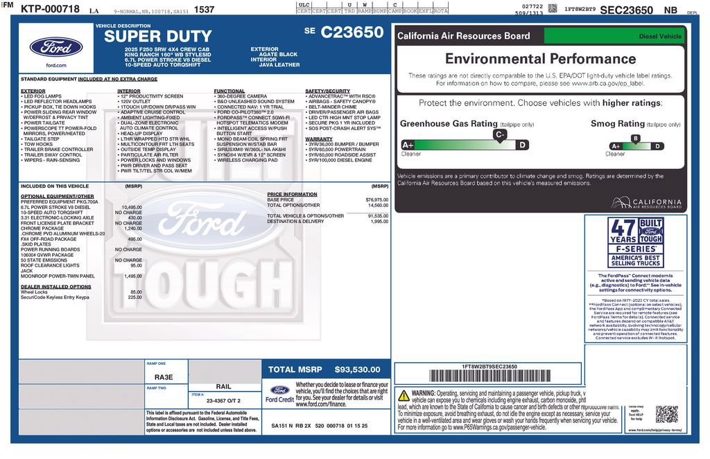 Used 2025 Ford F250 King Ranch w/ Chrome Package AWD/4WD image 4