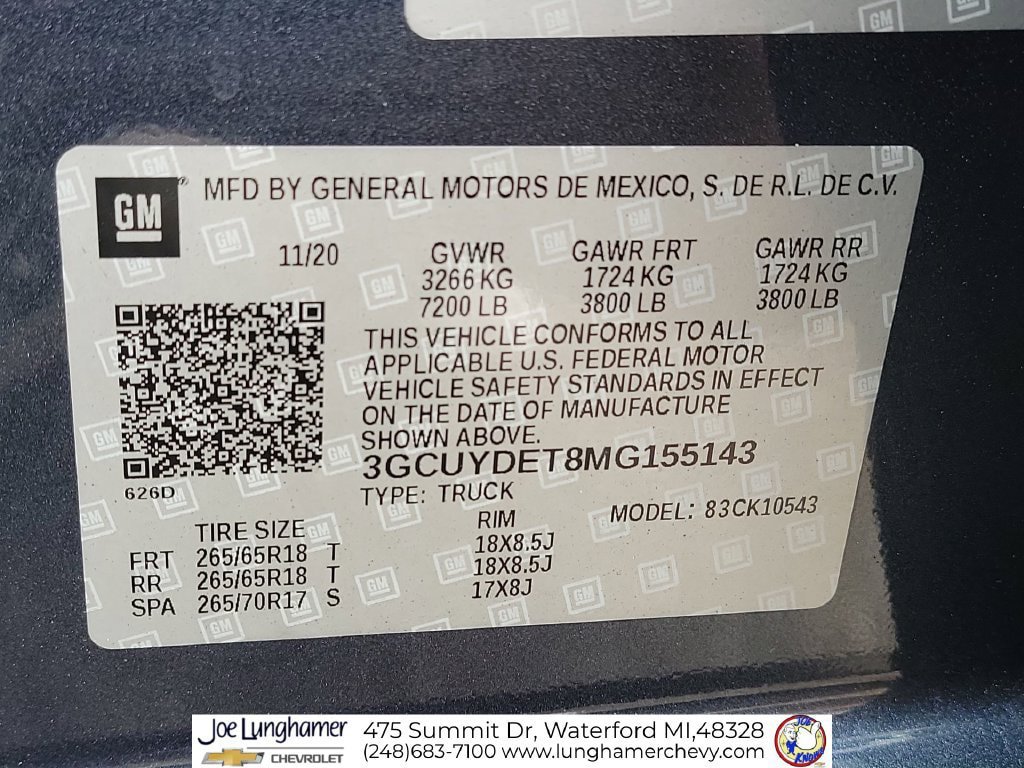 Used 2021 Chevrolet Silverado 1500 LT w/ Convenience Package II AWD/4WD image 34