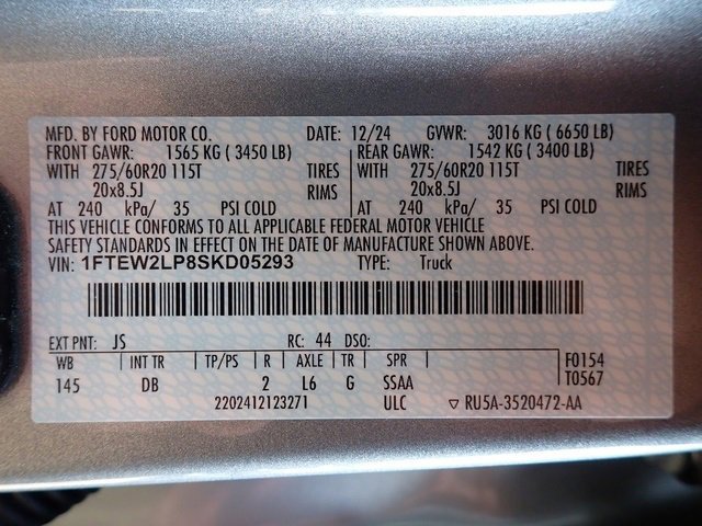 Certified 2025 Ford F150 STX w/ Equipment Group 200A image 22