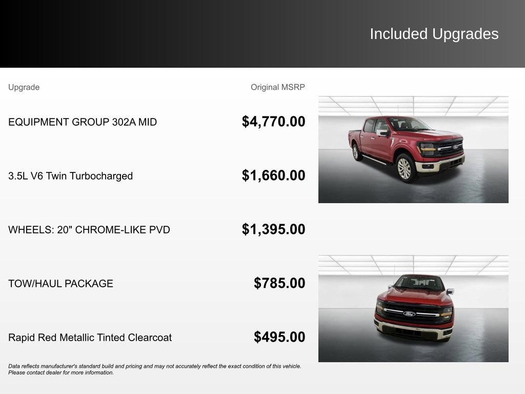 New 2024 Ford F150 XLT w/ Equipment Group 302A MID image 6