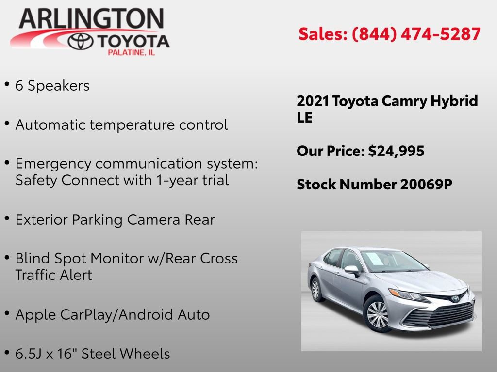 Used 2021 Toyota Camry LE FWD image 4
