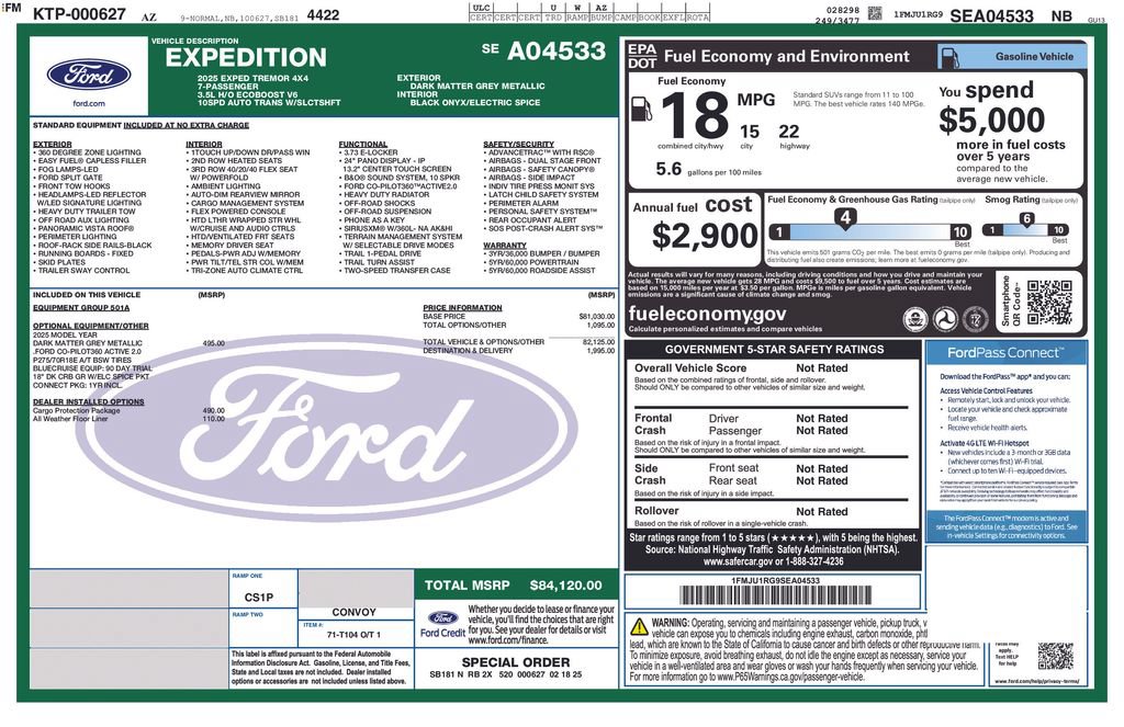 Used 2025 Ford Expedition Tremor AWD/4WD image 12
