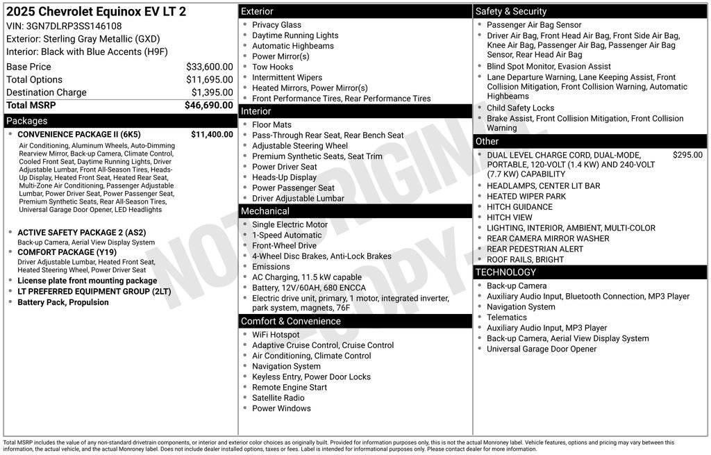 New 2025 Chevrolet Equinox EV LT w/ Convenience Package II image 6