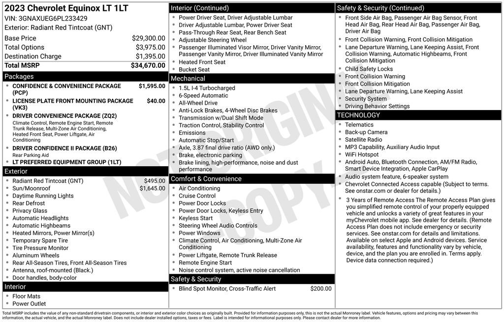 Used 2023 Chevrolet Equinox LT AWD/4WD image 5