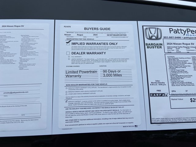 Used 2024 Nissan Rogue SV FWD image 5