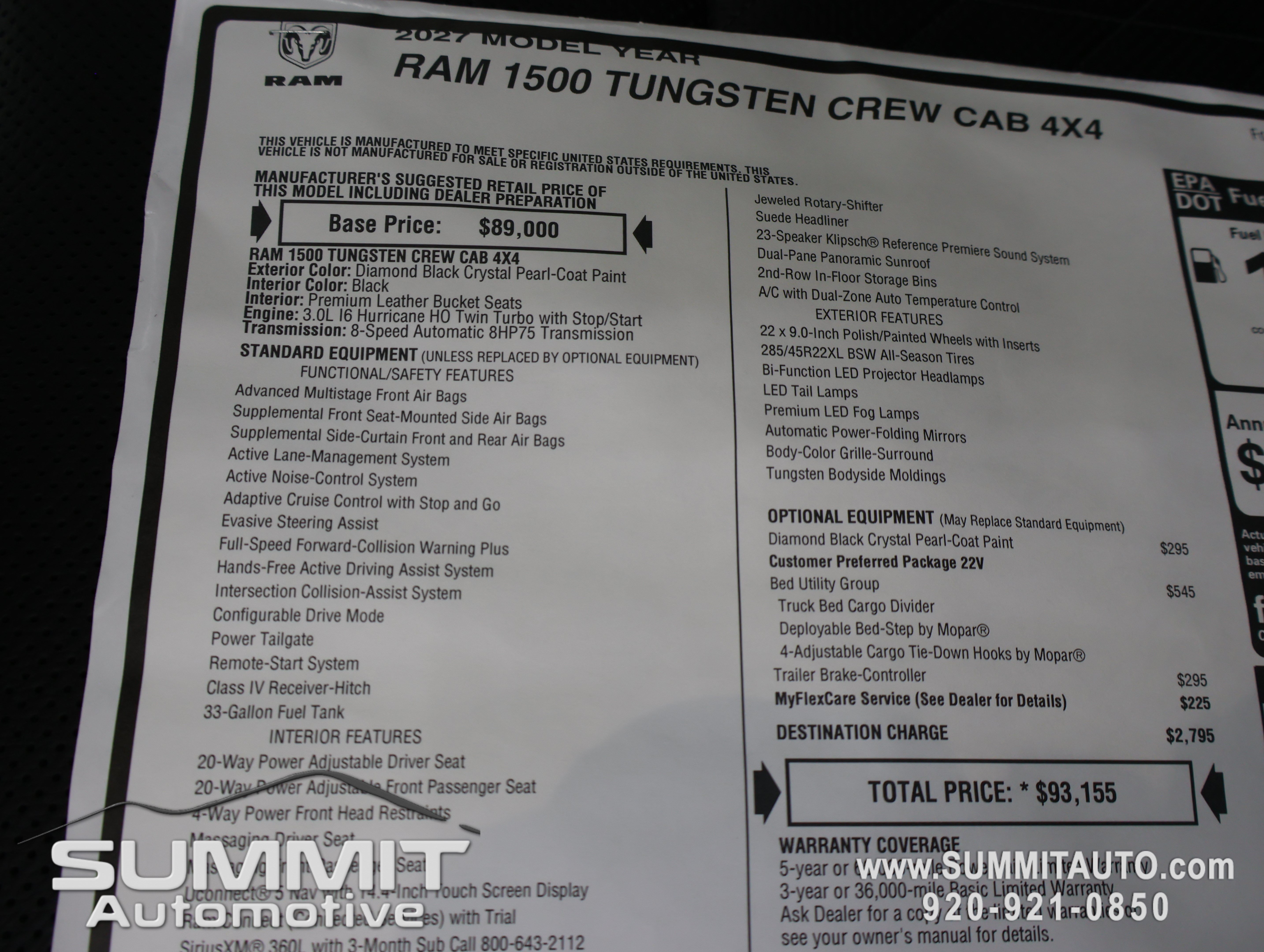 New 2027 RAM 1500 Tungsten w/ Bed Utility Group AWD/4WD image 44