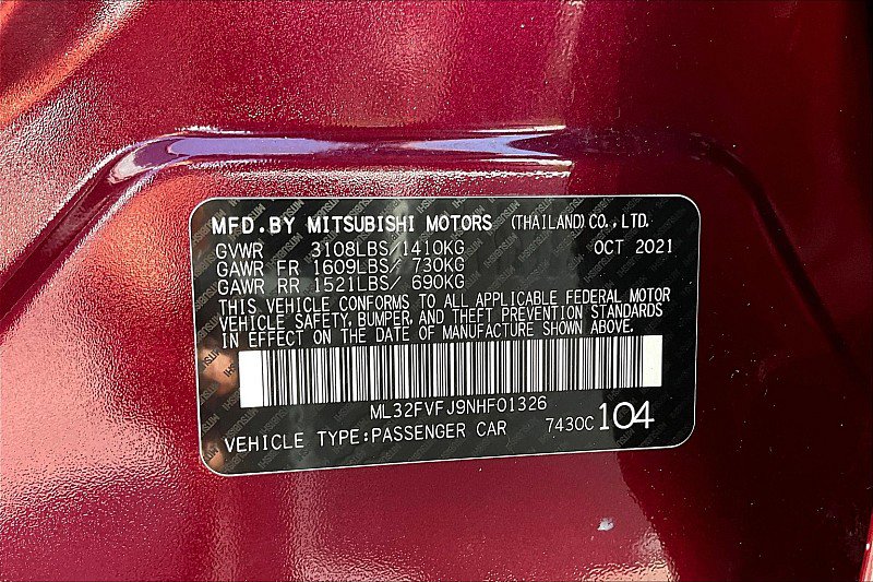 Used 2022 Mitsubishi Mirage G4 SE FWD image 32