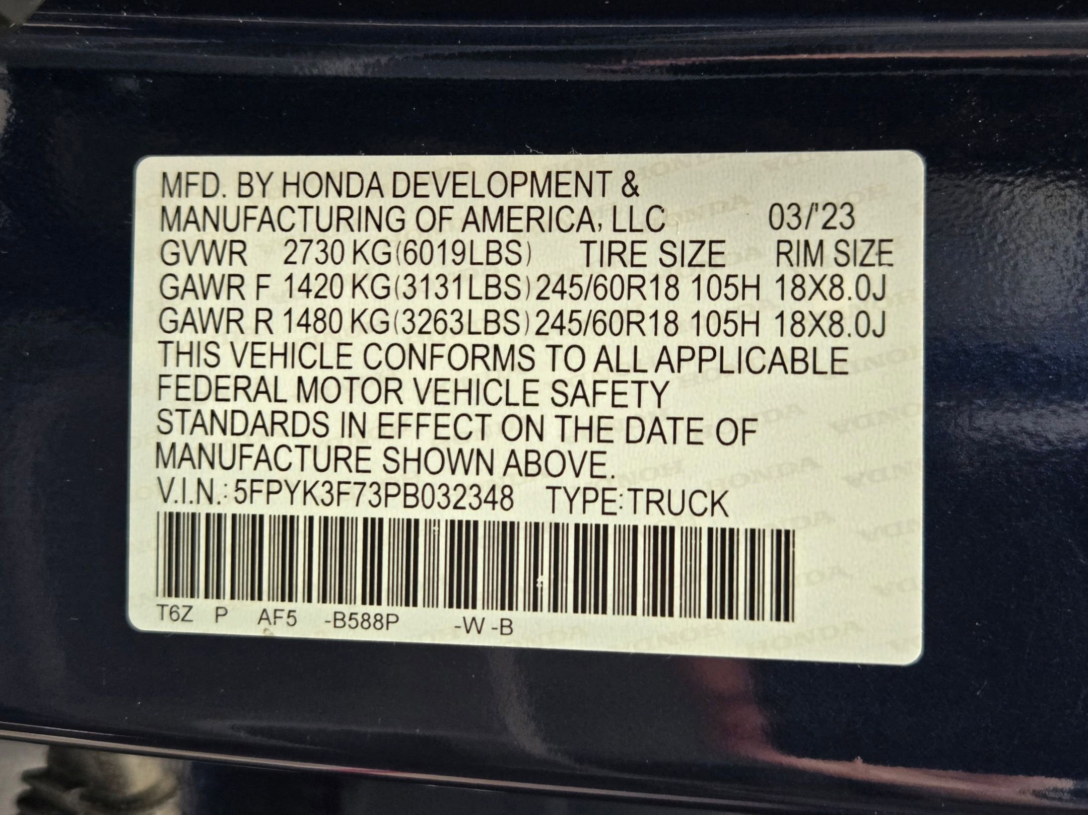 Used 2023 Honda Ridgeline RTL-E image 33