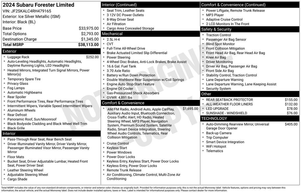 Used 2024 Subaru Forester Limited image 7